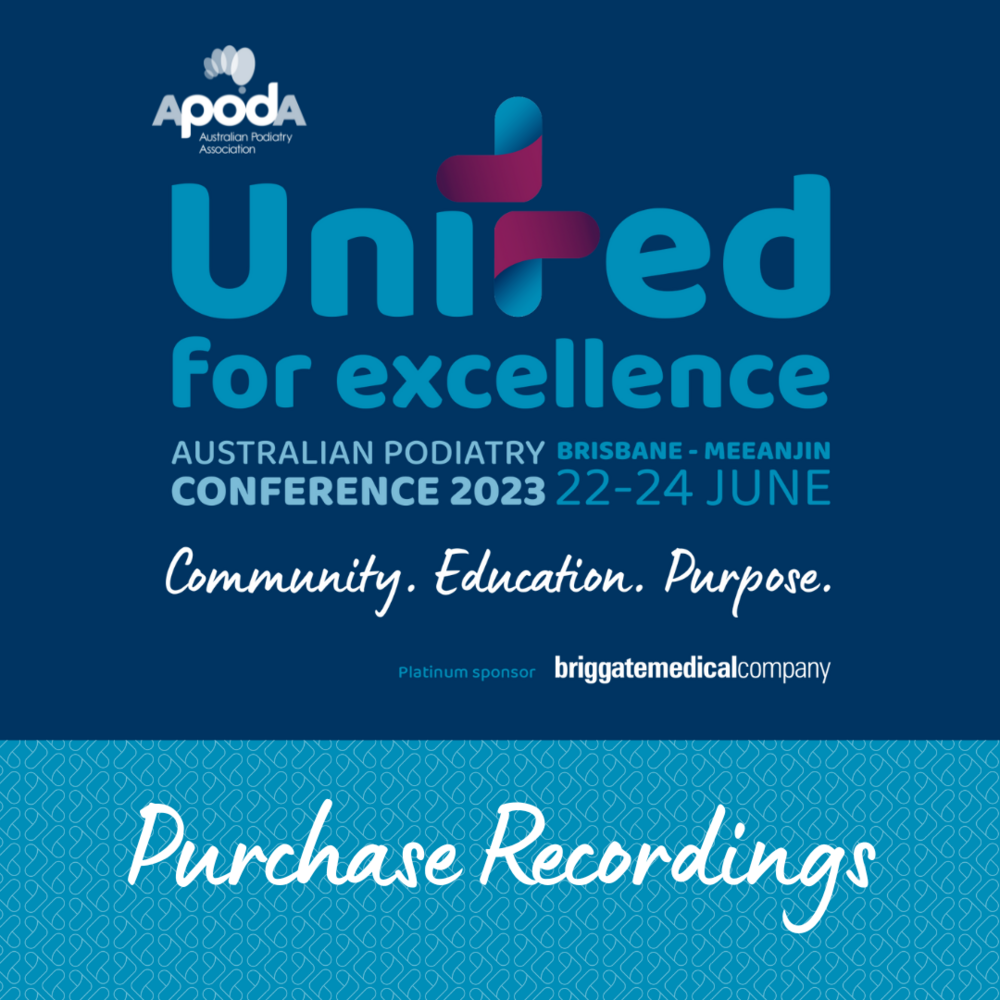 Upcoming Conferences - APodA - Australian Podiatry Association Ltd